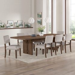 Costco LaSalle 9pc Walnut Dining Set $650/9pcs