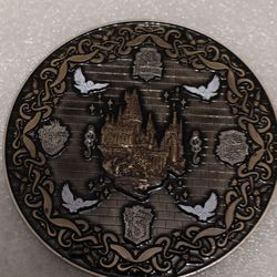 Harry Potter Sorting Hat Collectible Challenge Coin with Hogwarts Design