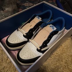 Travis Scott x Air Jordan 1 Retro OG SP Low Sail Size 11 Fragment Design