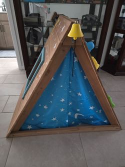A frame kids play structure