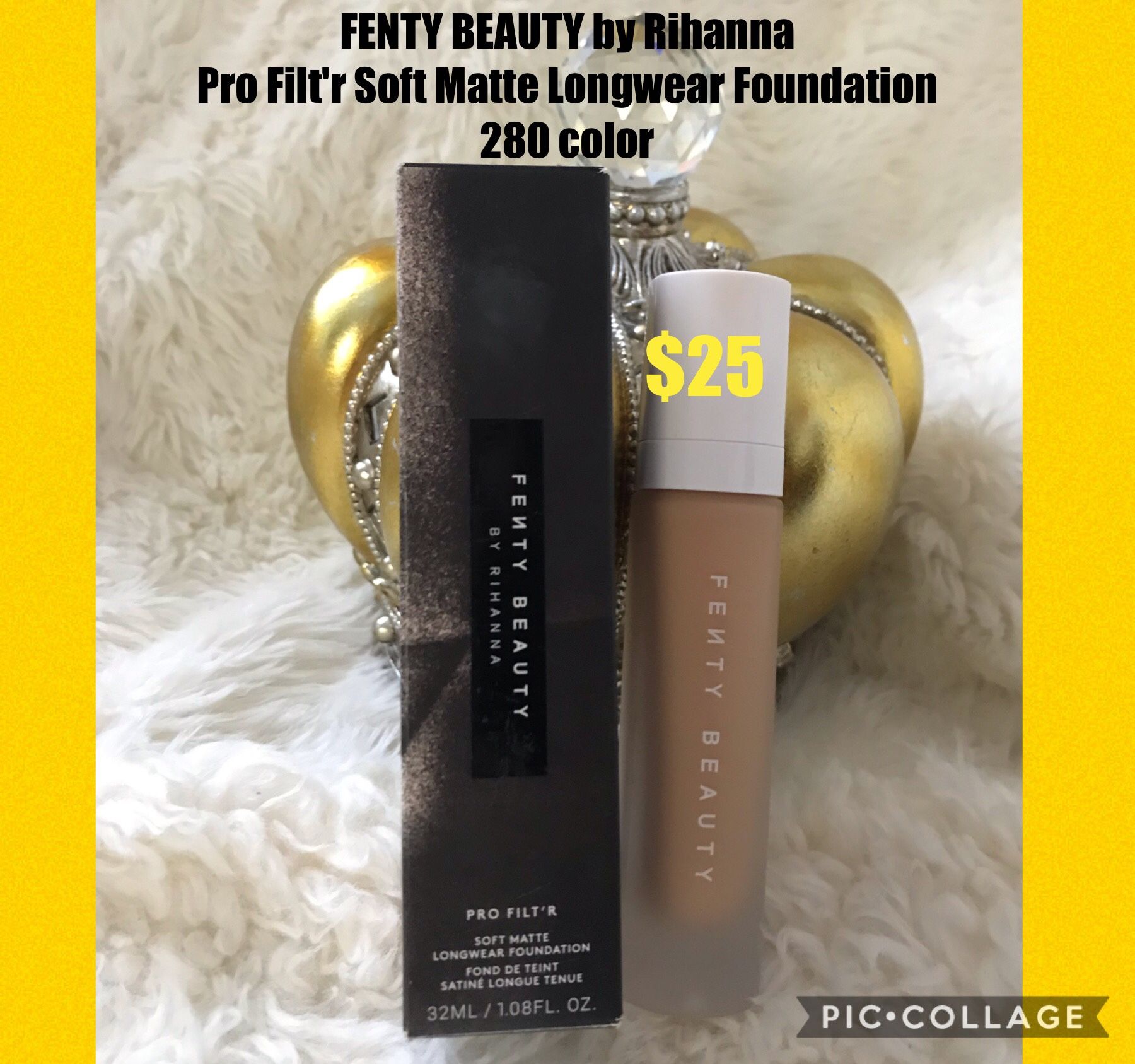 FENTY BEAUTY by Rihanna - Pro Filt'r Soft Matte Longwear Foundation 280 1.08 oz/ 32 mL Allure Best of Beauty Seal allure 2018 Best of Beauty Award Wi