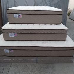 King Size Mattress Pillow Top New 