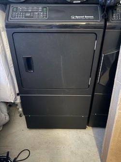 Speed Queen® DF7 7.0 Cu. Ft. Matte Black Front Load Electric Dryer