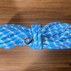 Brand New 30 ft Blue Reflective Rope Dog Leash • Durable Training Line