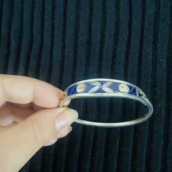 Silver  oyster bracelet 7,5”