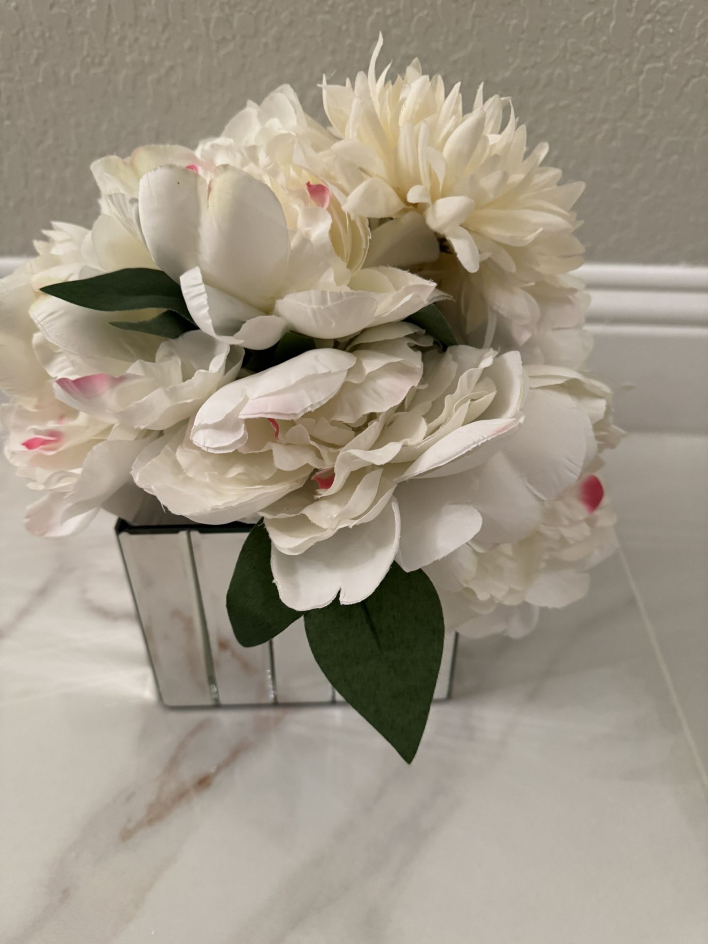 Beautiful Flowers in a glass Pot