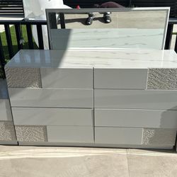 Bedside Table and Vanity with Mirror