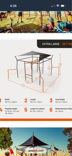 Extra Large Outdoor Jungle/ Ninja Gym Play Set