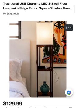 Floor Lamp with USB charging Led