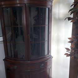 Mahogany Corner Cabinet by Drexel