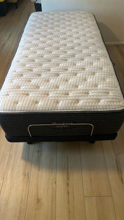 Twin Size Sealy Mattress + Electric Adjustable Bed Frame