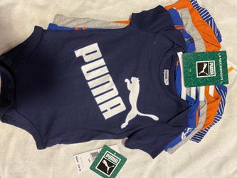 Puma 5 pack bodysuits