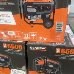 Generac 8125 / 6500-Watt Gasoline Powered Portable Generator with COSense - GP6500
