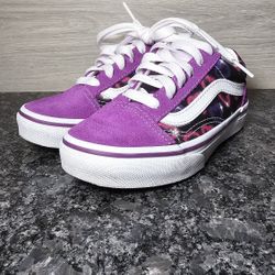 VANS - Old Skool Neon Hearts Purple/Multi - 11 US Youth