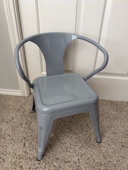 20” Metal Grey Bistro Chair