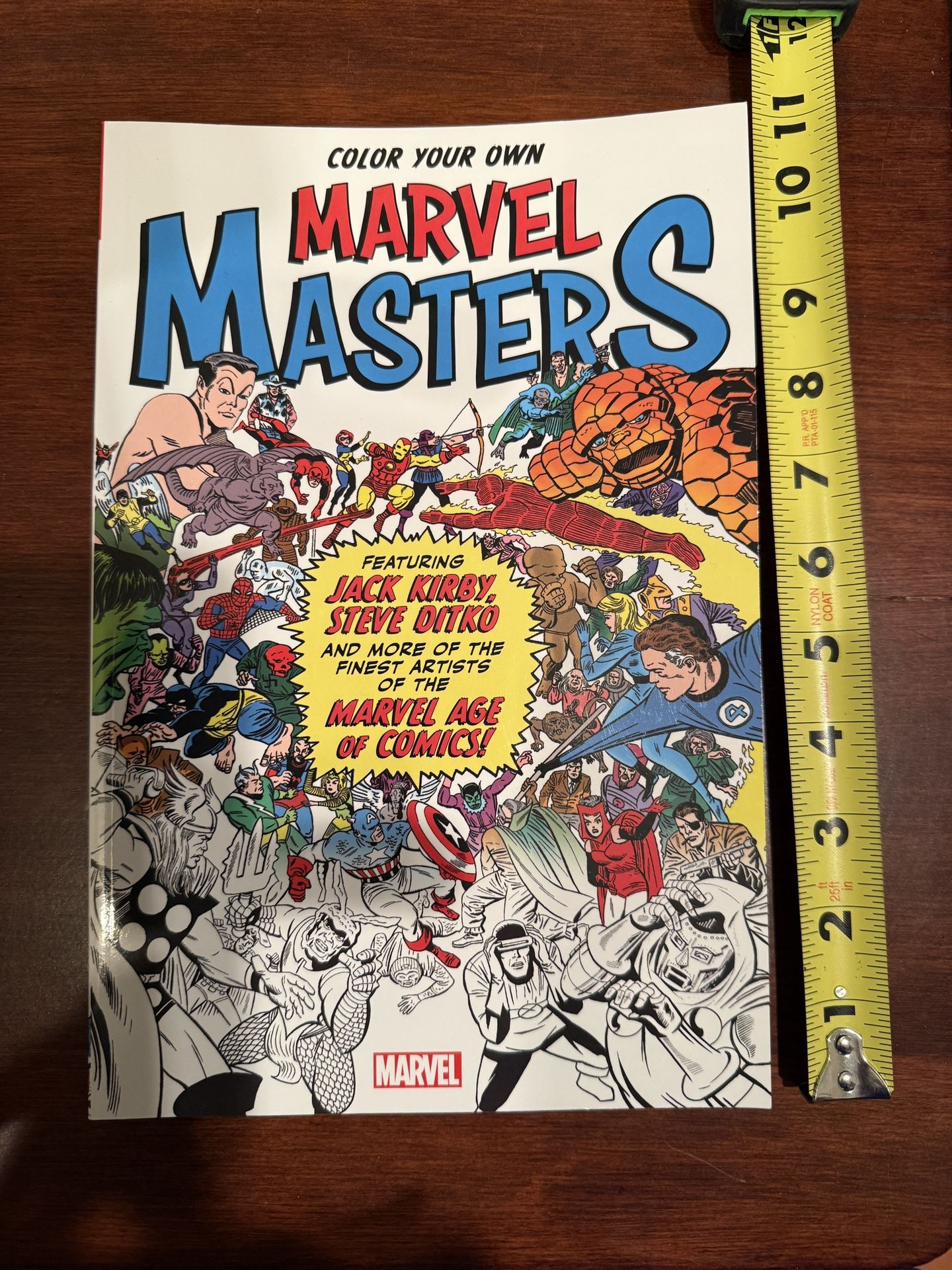Color Your Own Marvel Masters by Marvel Comics