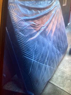 Black queen mattress and Boxspring