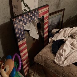 American Flag Mirror 