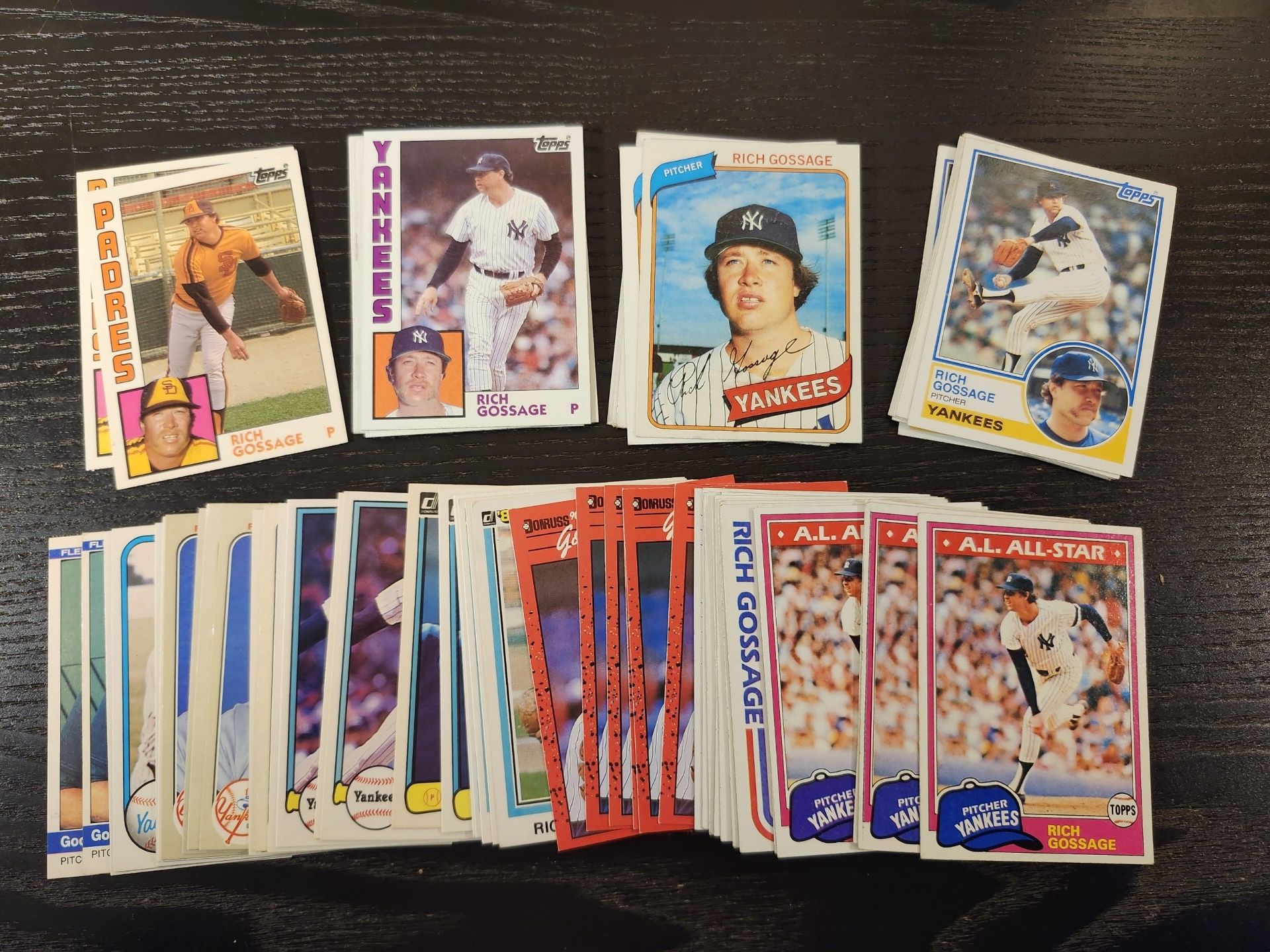 Goose Gossage Baseball Card Collection