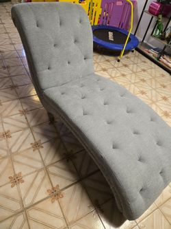 Gray chaise