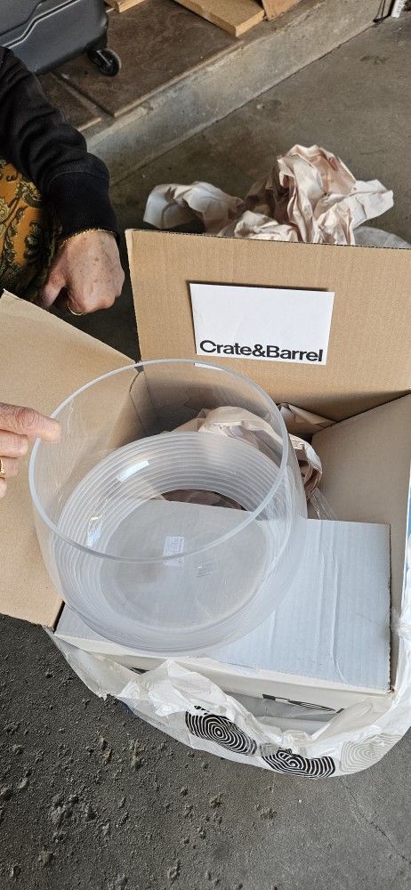 Glass Bowl Brand New Crate&Barrel