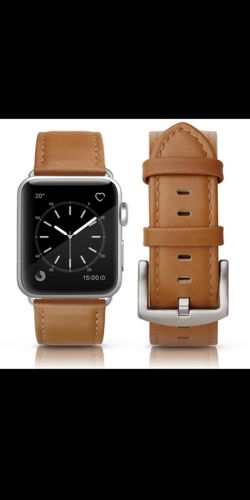 Top Quality Elegant Apple/i Watch Bands- Great 100% leather 38/40 and 42-44 apple watch series1- 4- 100 % Top Grain Original Cow LEATHER BAND