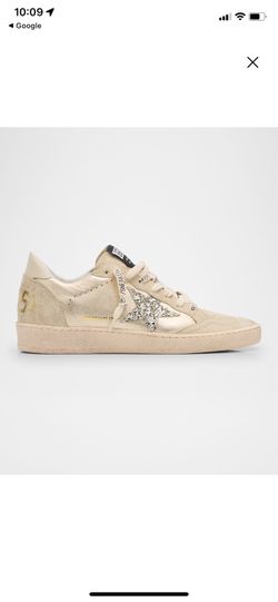 Golden Goose  Ball Star  Metallic Glitter Low-Top 38