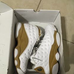 Light Brown And White Jordan 13s Size 9.5