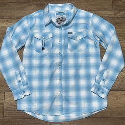 Dixxon Flannel Co Bel Air Classics Redefined Pearl Snap Plaid Shirt Unisex L