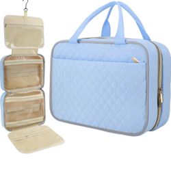 MARIKALIFE Travel Toiletry Bag, Hanging Toiletry Bag with Hook, Makeup Travel Organizer for Cosmetics, Makeup, Toiletries, Jewelry, Travel Essentials,