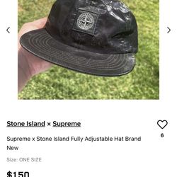 Stone Island x Supreme Hat New