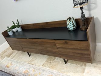 Buffet table black/walnut