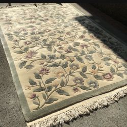 Floral Motif Area Rug