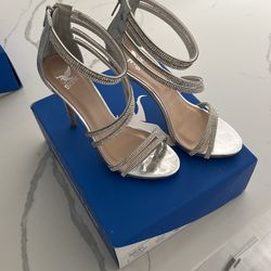 Silver Sparkly Heels 