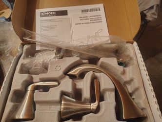 $80 Moen Voss Brushed Nickel Bathroom Faucet Trim Kit All New
