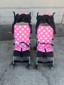 $20 each Cosco Minnie Mouse Umbrella Strollers – Set of 2
