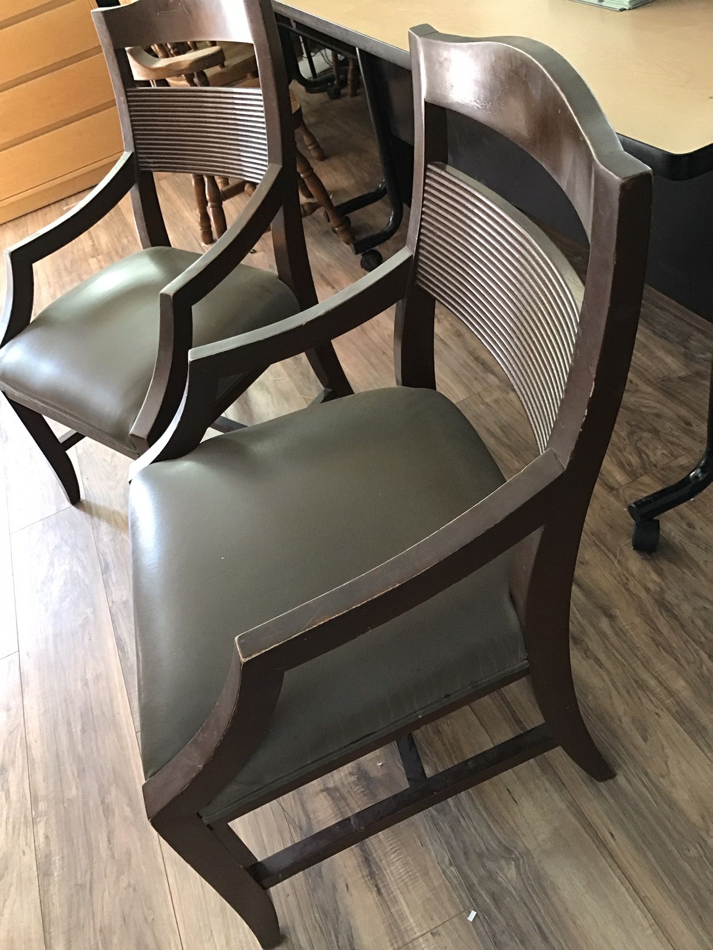 Two Sturdy Armchairs