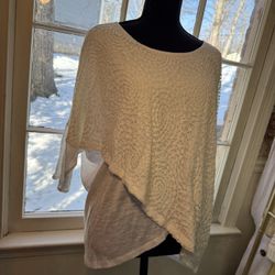 New Directions White Blouse Size X Large Lace Design 