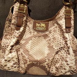 Coach Snake Skin Purse Hand Bag