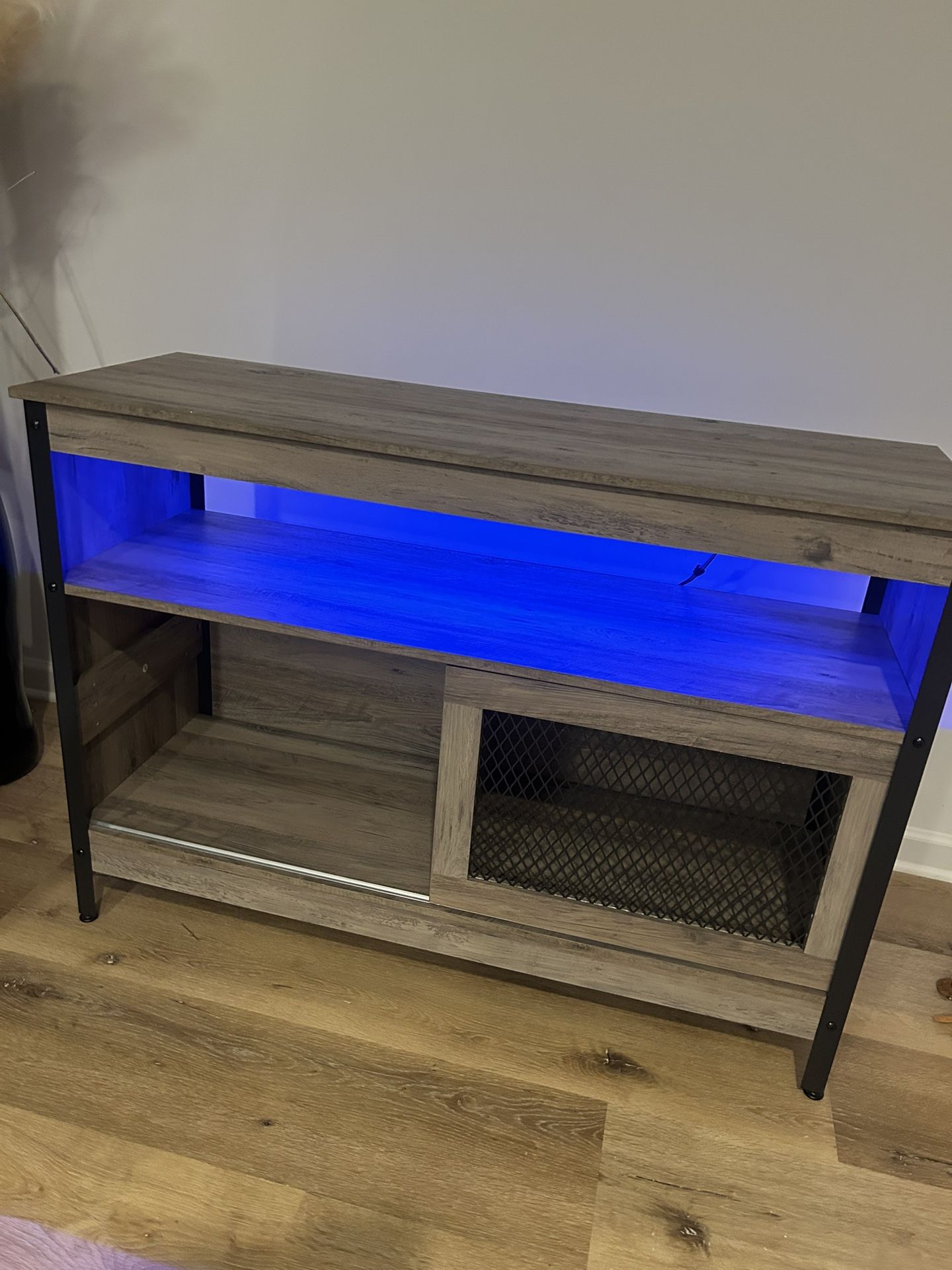 Console Table With Changeable LED Lights With Remote 
