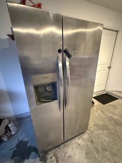 Stainless steel fridge