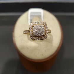 10KT HALO RING