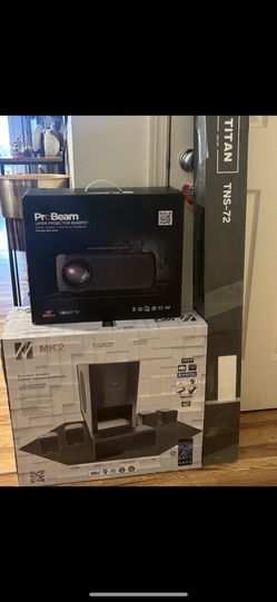 Projector And Surround Sound Brand New