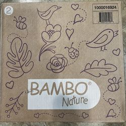 Brand New Case Bambo Nature Diapers Size 2