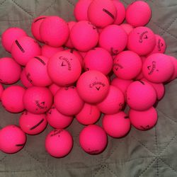 50 Callaway Matte Pink Supersoft Golf Balls 