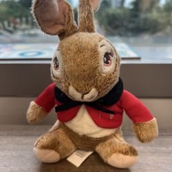 Peter Rabbit DanDee Plush Stuffed Animal Red Jacket 9”. Lovely