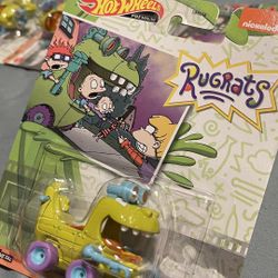 Hot Wheels Premium RugRats Reptar Wagon - Lot (3) NEW 2023