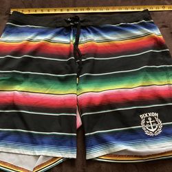DIXXON MEXICAN SARAPE SHORTS SZ 44