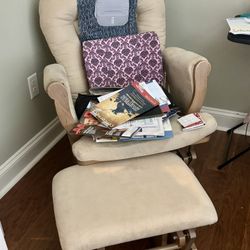 Glider Chair And Footstool