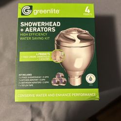 Greenlite Showerhead + Aerator (HIGH EFFICIENCY)